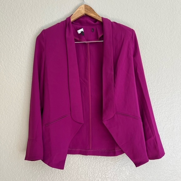 NWOT  Blazer Bundle Miss Punctuality Magenta Lightweight Blazer White & Magenta - Picture 10 of 10